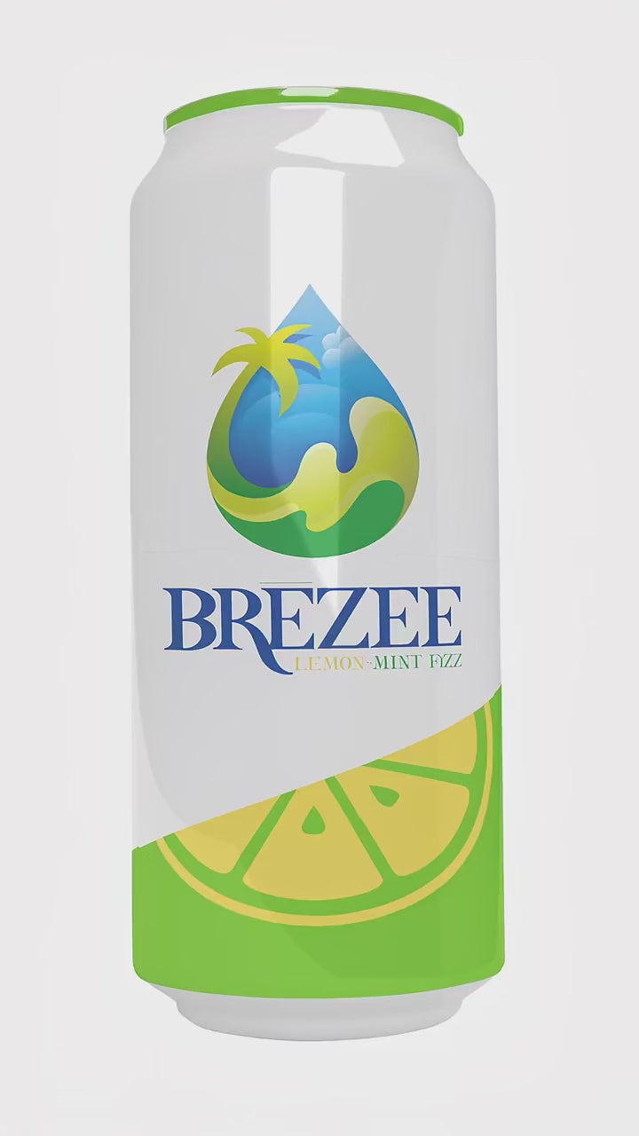 Brēzee Lemon Mint Fizz — 12-Pack — product video